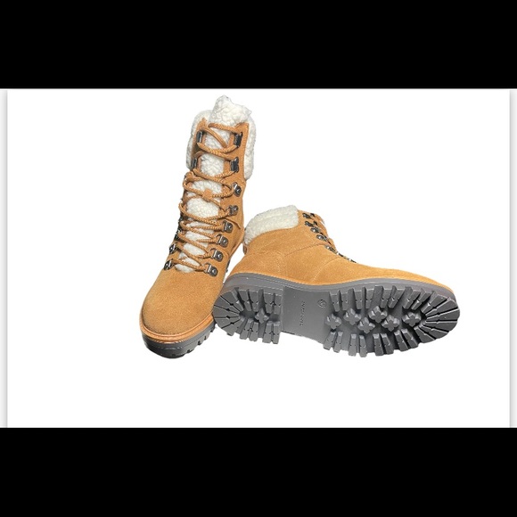 MARC FISHER Suede Cozy Hiker Boots - Picture 3 of 3
